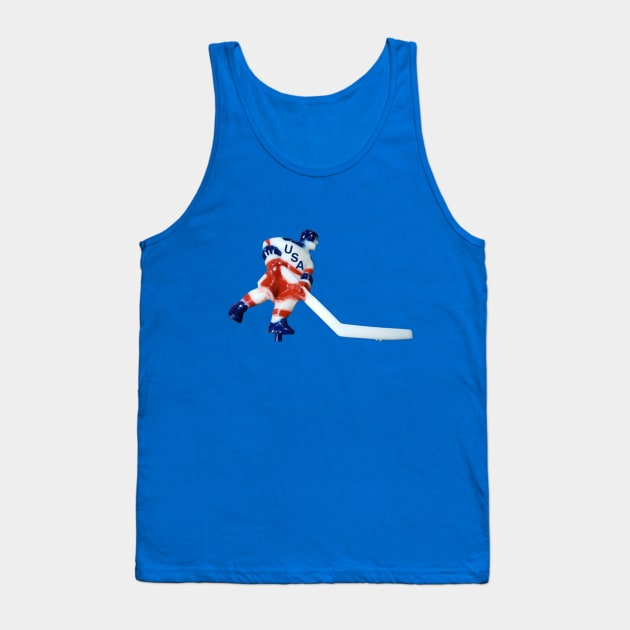 USA Bubble Hockey Tank Top by Madhouse Chicago Hockey Podcast